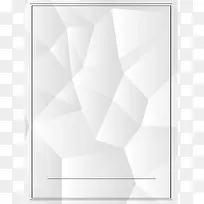灰色立体几何图案简约边框平面广告