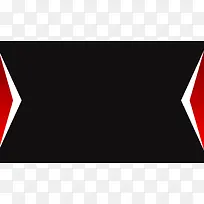红色几何简约名片设计黑色背景