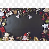 黑色铃铛圣诞老人