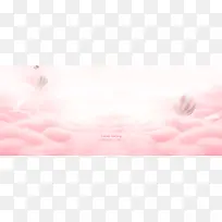 粉色梦幻背景促销banner