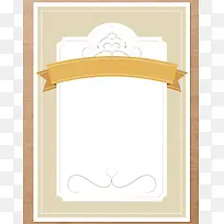 素雅婚礼卡片背景矢量素材