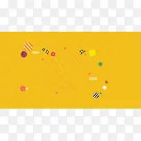 黄色促销背景图