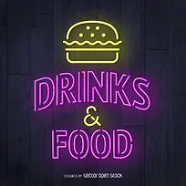 快餐店餐饮logo背景素材