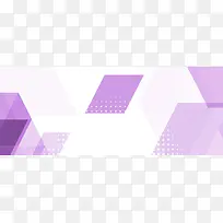 矢量紫色几何banner