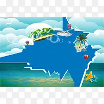 清新奖品活动海报背景模板