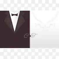 婚礼男装西服女装婚纱背景素材