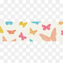 彩色蝴蝶背景图