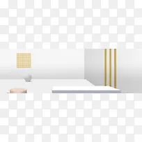 场景立体方块夏季上新banner背景