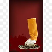 矢量禁止吸烟宣传海报背景