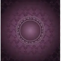 矢量底纹紫色欧式花纹背景