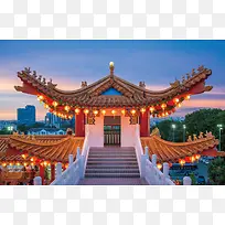 中国古建筑  亭子 灯笼