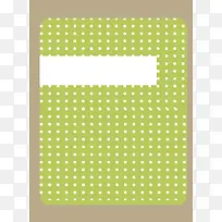 绿色波点日记本封面背景素材