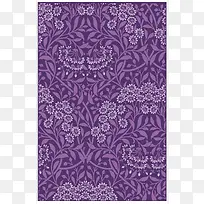 紫色花草纹理海报背景素材
