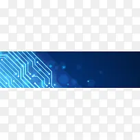 蓝色线路板科技商务banner