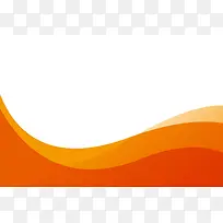 几何曲线波浪橙色背景素材