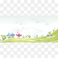 淘宝小清新绿色背景