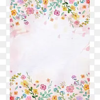 春季粉色花卉纹理海报背景素材