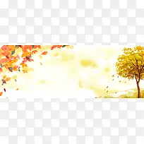 复古秋分节气海报背景素材