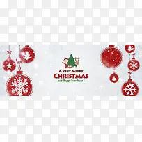 时尚简约圣诞节白色雪地电商海报背景