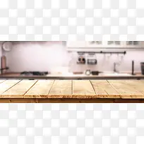 厨房木板背景