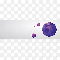 紫色菱角立体球背景