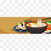 手绘美食海报