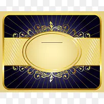 金色欧式古典花纹卡片邀请卡背景