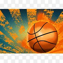 篮球海报背景矢量