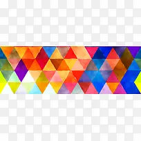 彩色几何三角形背景