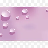 紫色水珠质感海报背景