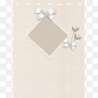 韩式素色麻布婚礼海报背景素材