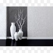 室内干枝花瓶装饰效果图片