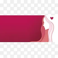 三八妇女节清新简约粉色海报背景