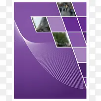 紫色纹理方格几何商务矢量背景