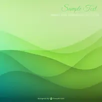 绿色波浪抽象背景素材