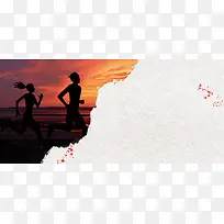 跑步大气简约banner