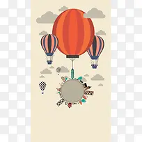 名片设计与飞行气球