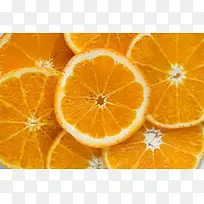 橙子切片 水果 食物 黄色1