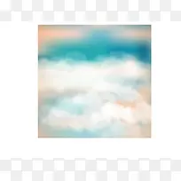 梦幻云层背景矢量素材