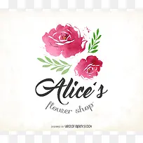 爱丽丝的花店玫瑰背景素材