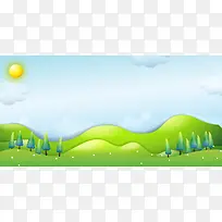 春天 风景 背景