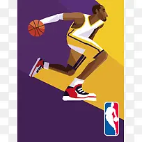 创意NBA赛事海报背景