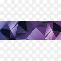 紫色多边形几何渐变电商促销背景