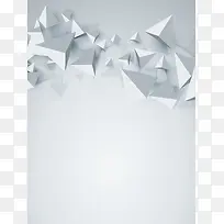 三角形立体商务教育机构海报背景素材