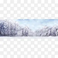 冬季雪地靴唯美雪景背景banner