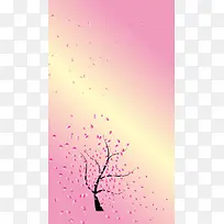 手绘请帖矢量H5背景素材