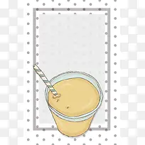 矢量手绘奶茶饮品