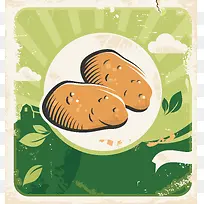 矢量复古美食海报