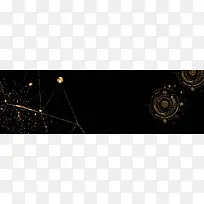 商务科技未来黑金海报banner背景图