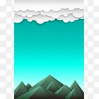 扁平风景背景